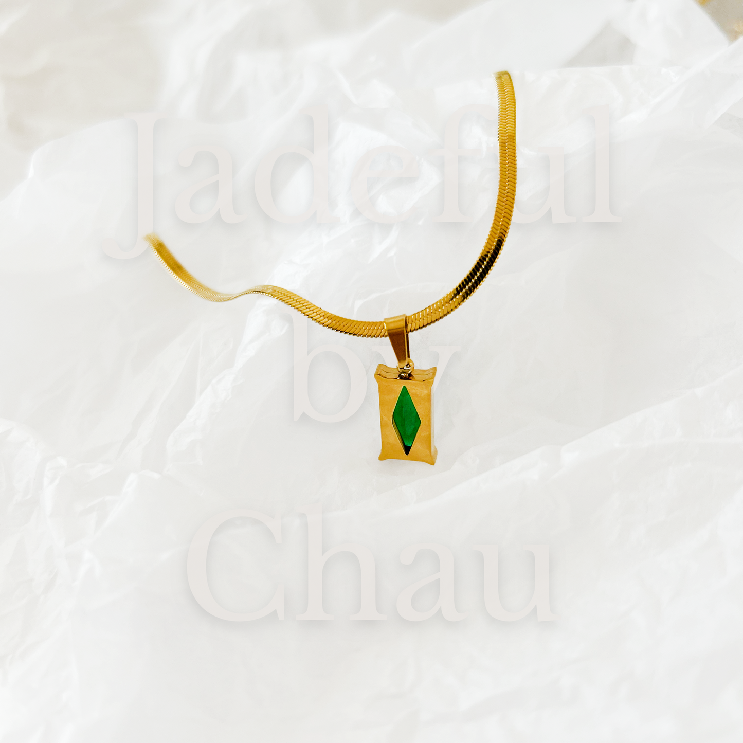 EMERALD Halskette – Gold