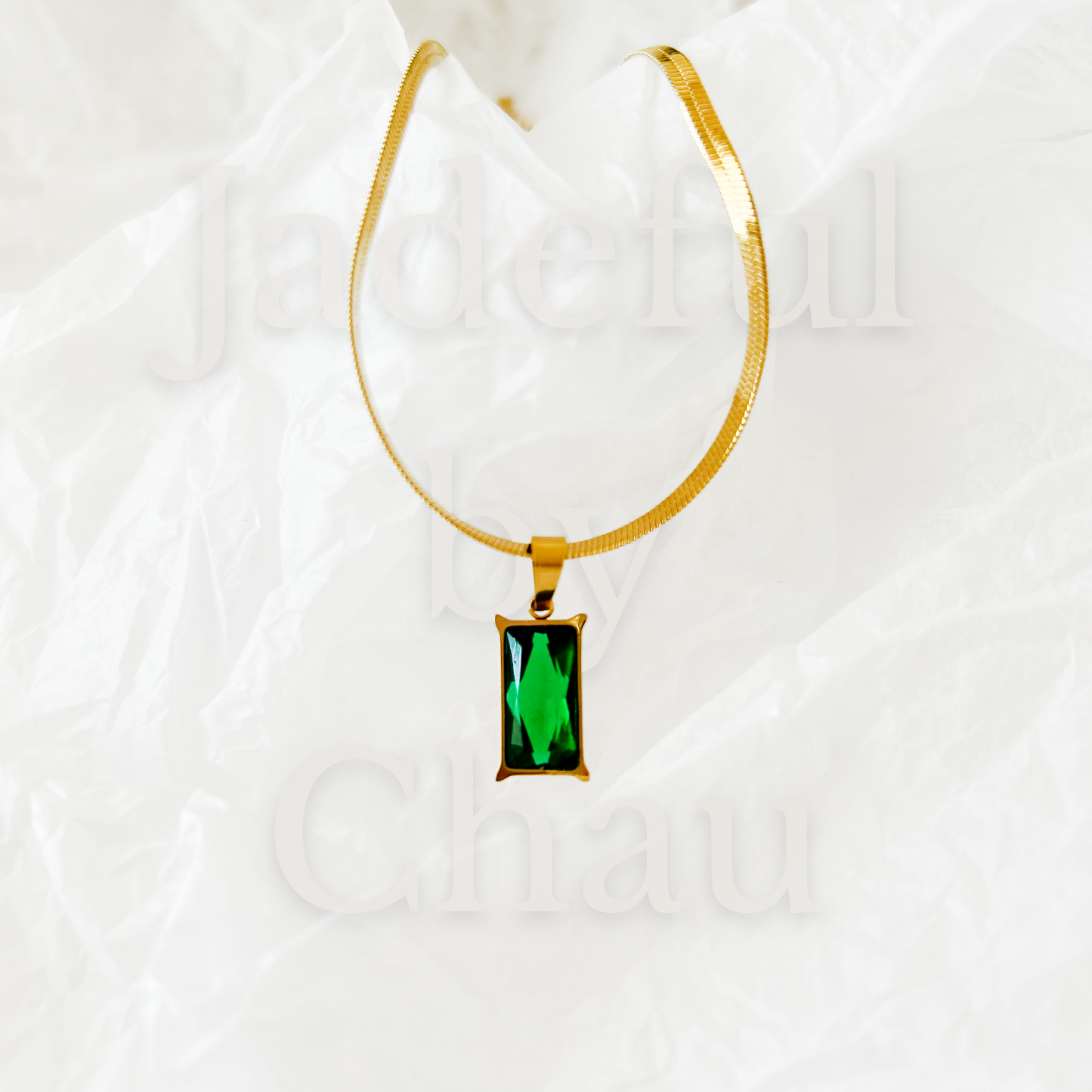 EMERALD Halskette – Gold