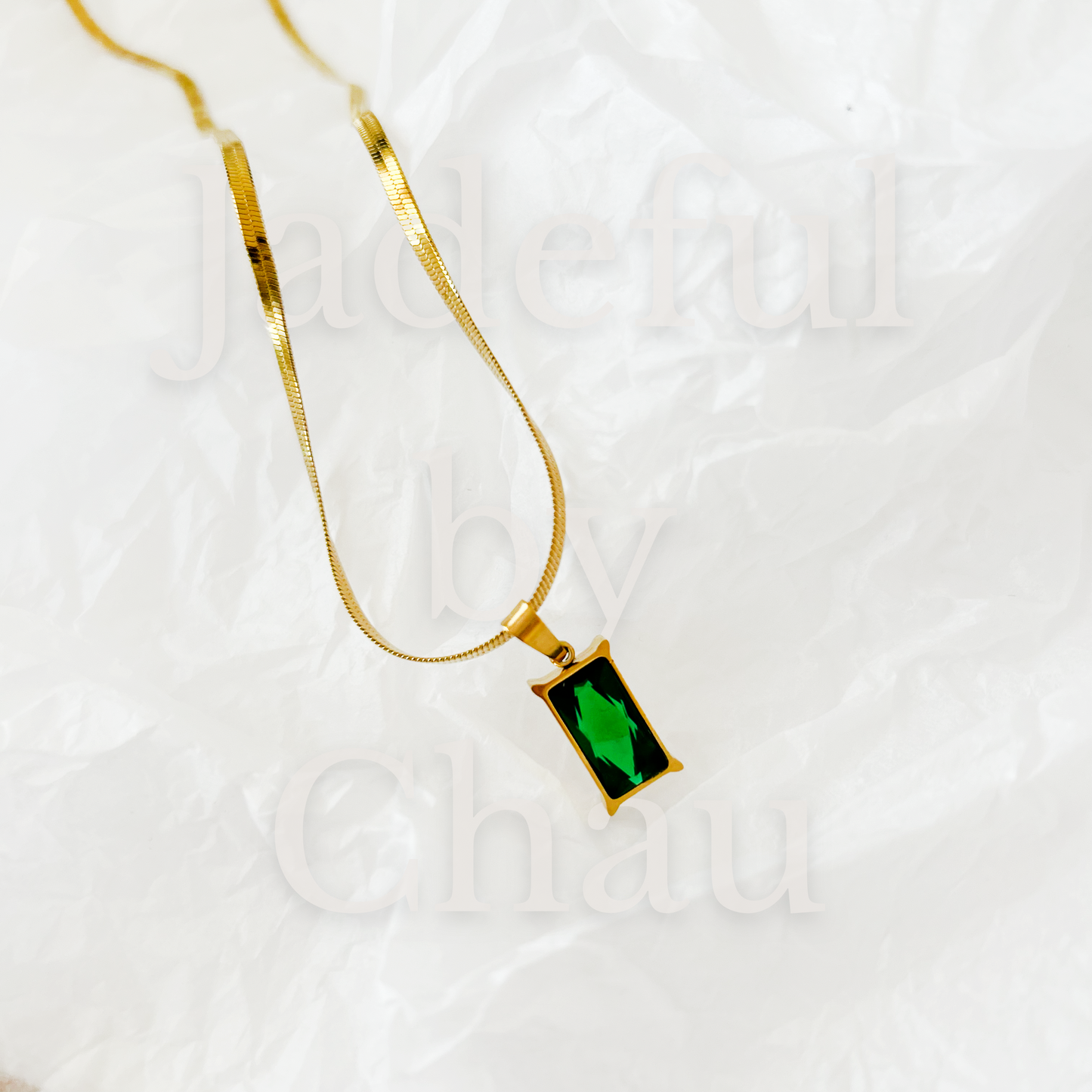 EMERALD Halskette – Gold