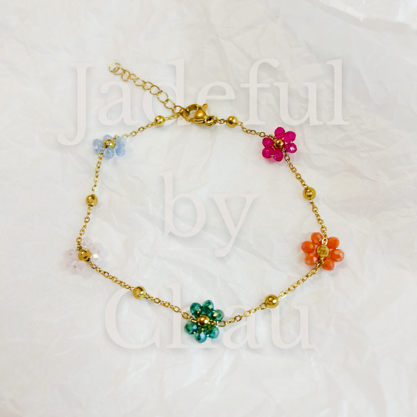 FLOWER Armkette – Gold