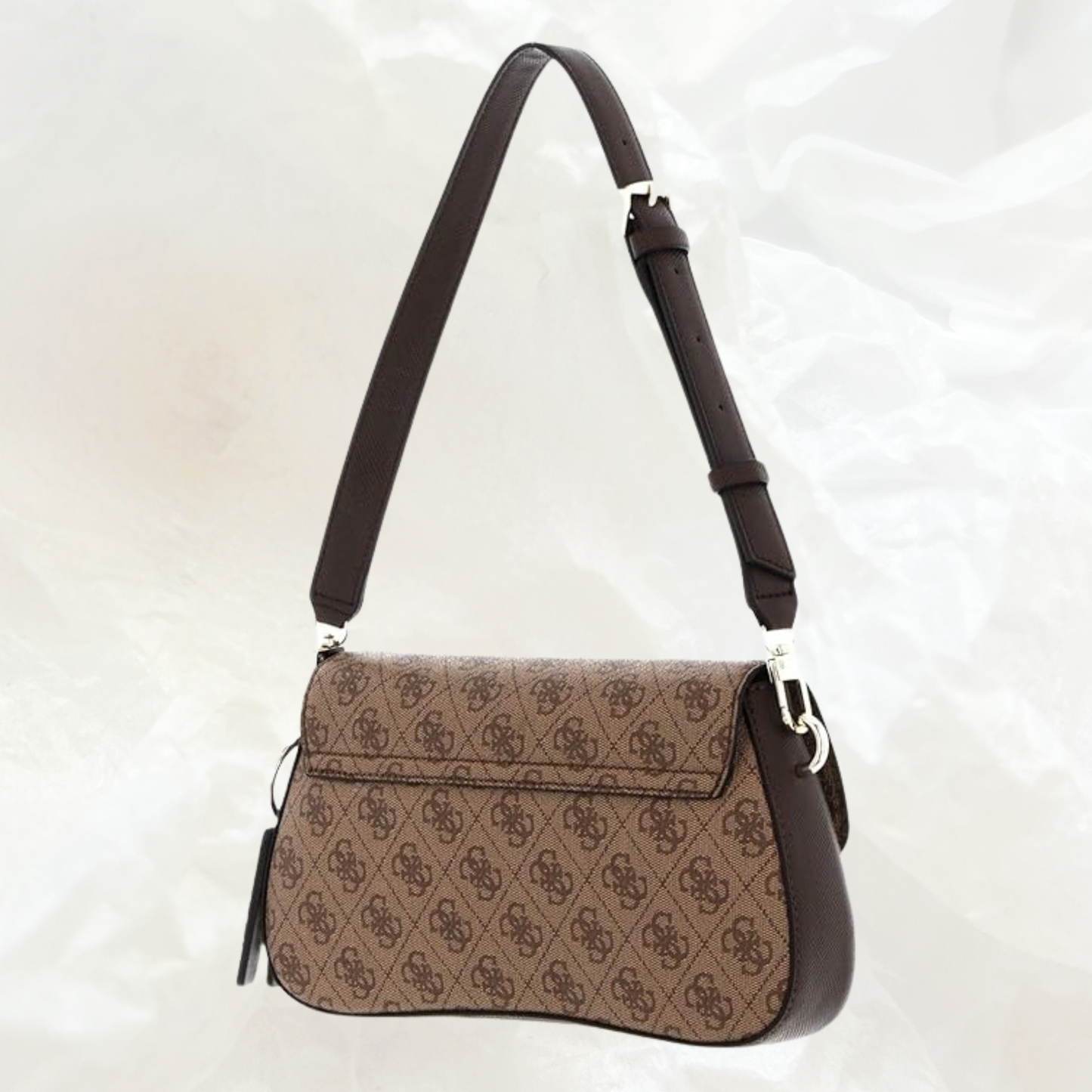 GUESS Cordelia Flap Shoulder Bag Handtasche – latte brown braun