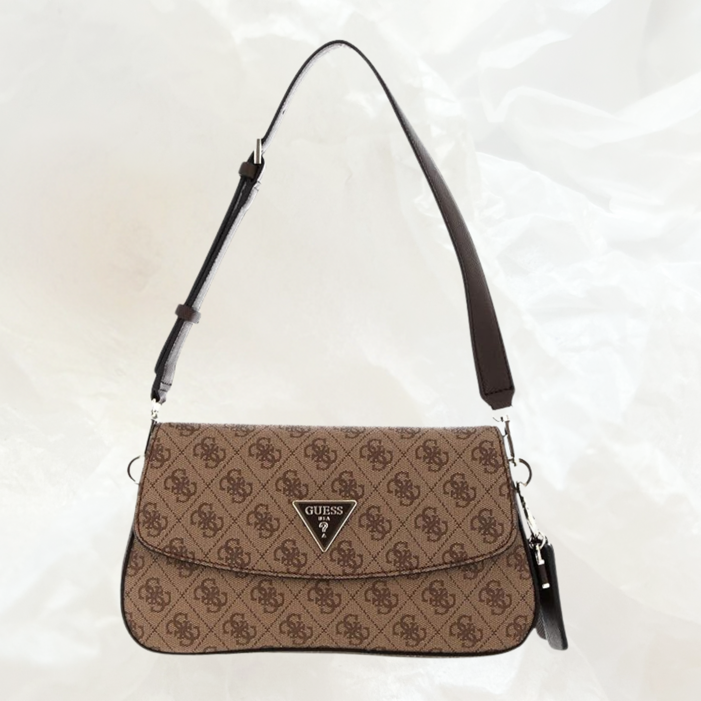 GUESS Cordelia Flap Shoulder Bag Handtasche – latte brown braun