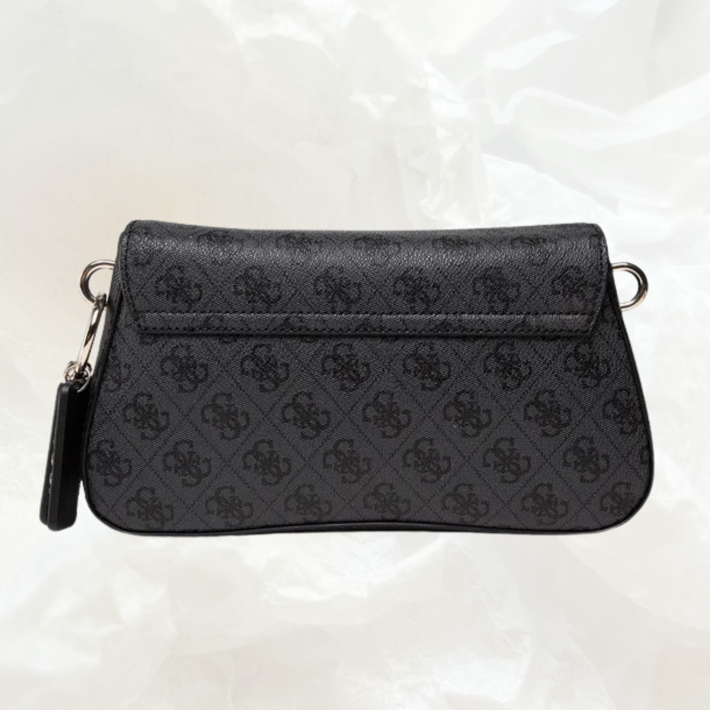 GUESS Cordelia Flap Shoulder Bag Handtasche – coal grau