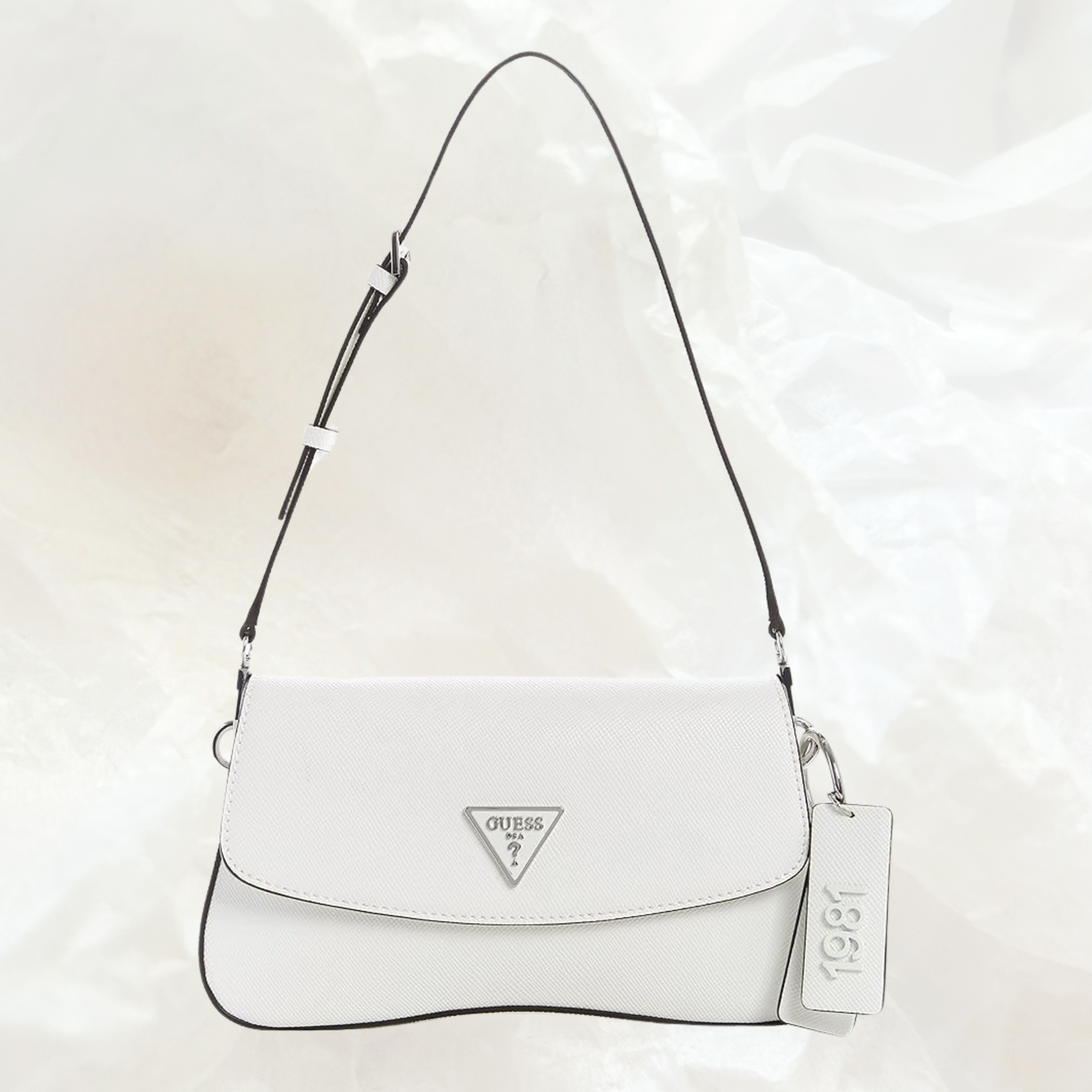 GUESS Cordelia Shoulder Bag Handtasche – white weiss