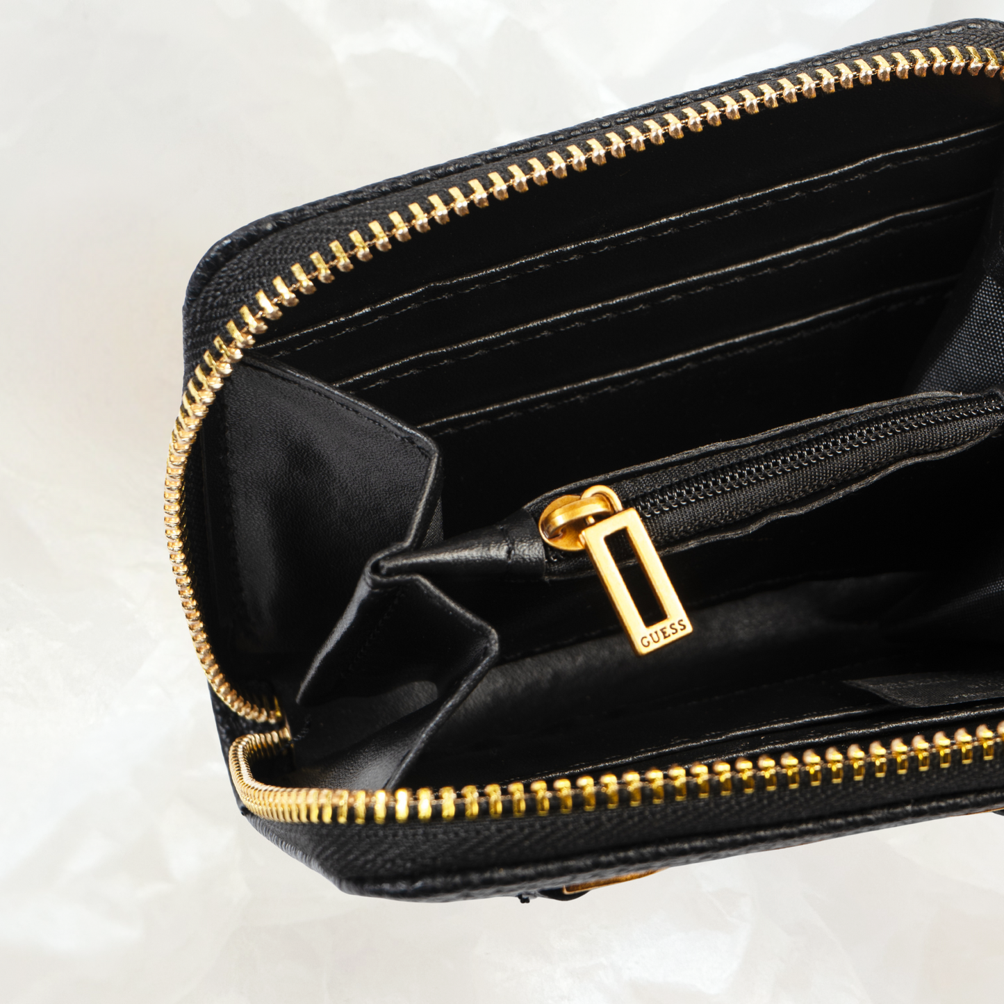 GUESS Dagan Portemonnaie Geldbörse SMALL – black schwarz