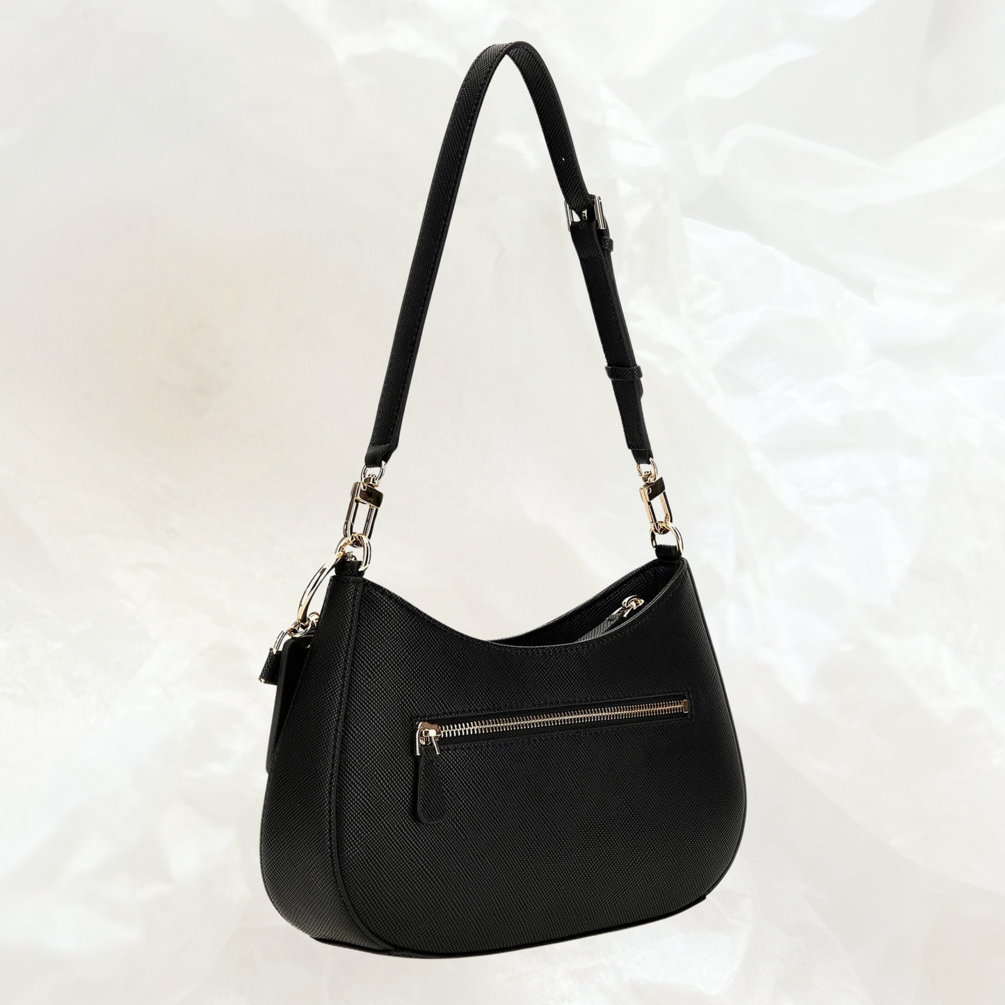 GUESS Noelle Top Zip Shoulder Bag Handtasche – black schwarz