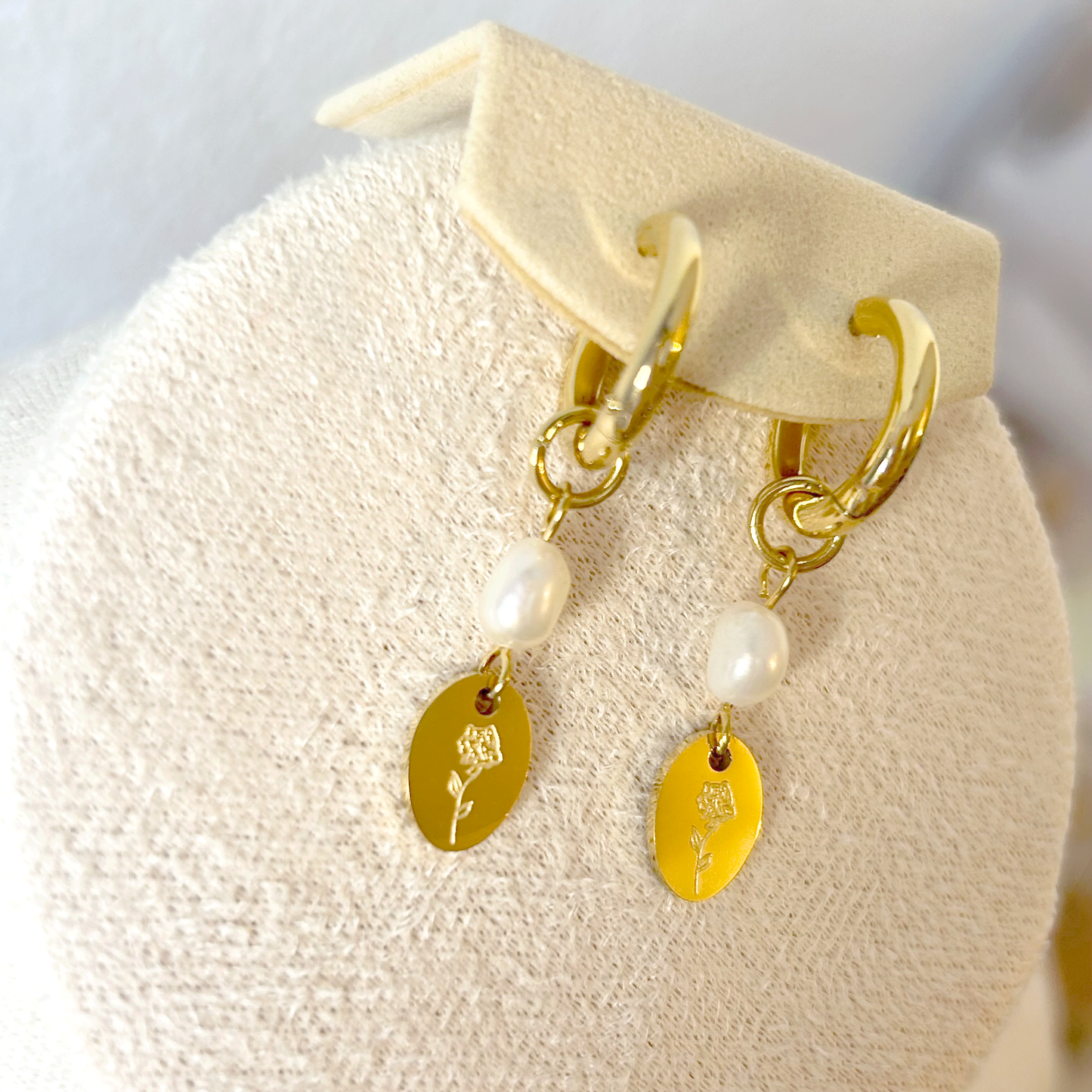 ROSÉ PEARL Ohrringe – Gold