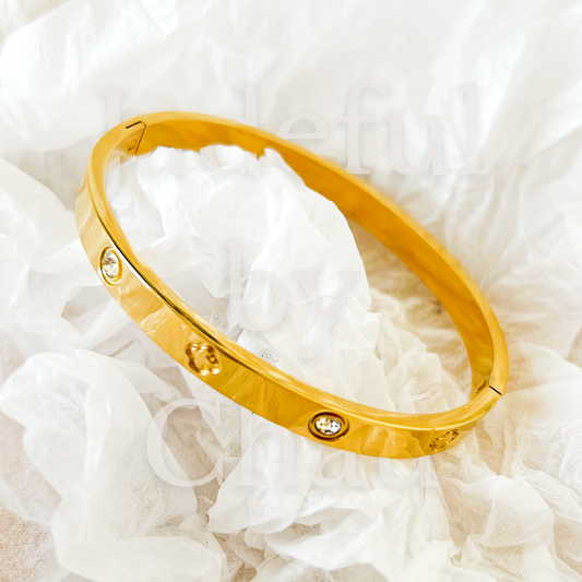 JOLIE CLOVER Armreif – Gold