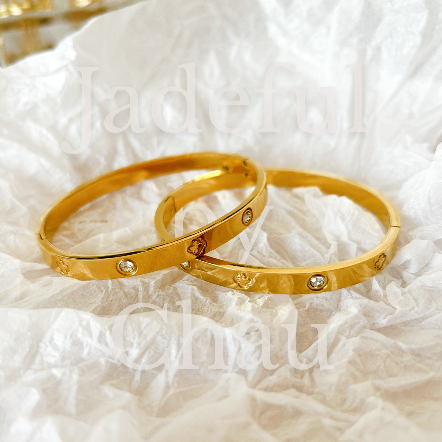 JOLIE CLOVER Armreif – Gold