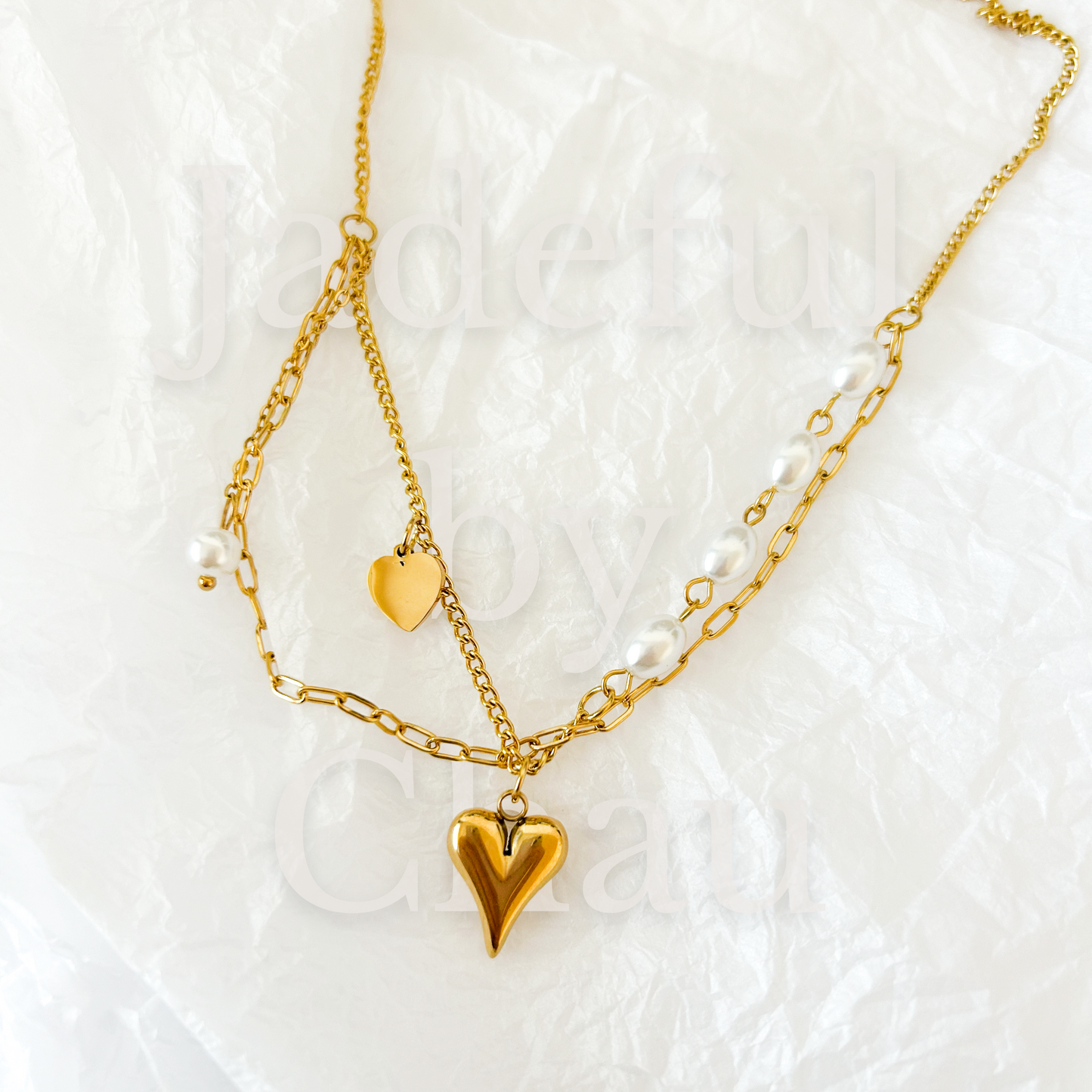 PEARL LOVE Halskette – Gold