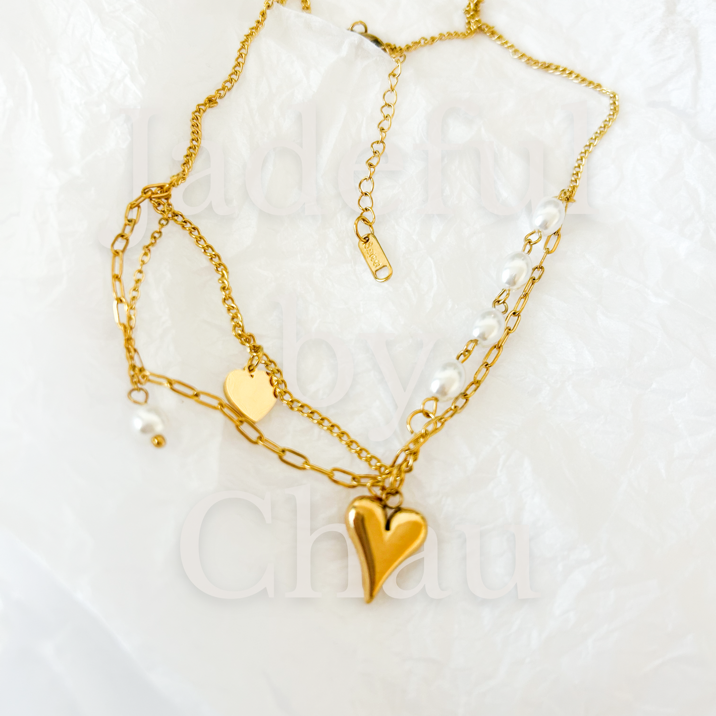 PEARL LOVE Halskette – Gold