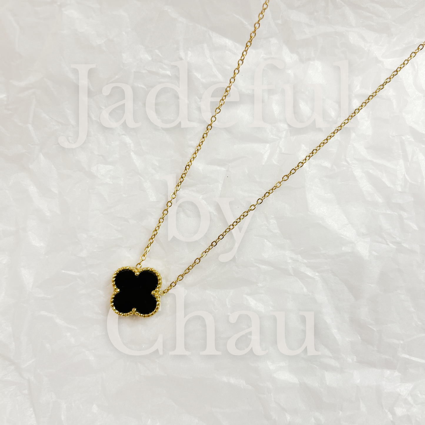 CLOVER Necklace – Black