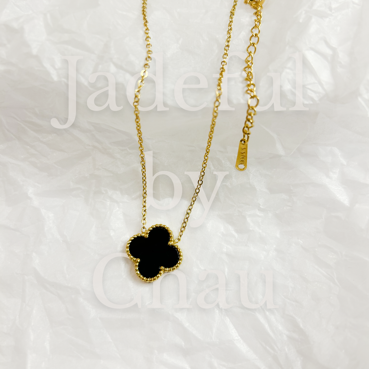 CLOVER Necklace – Black