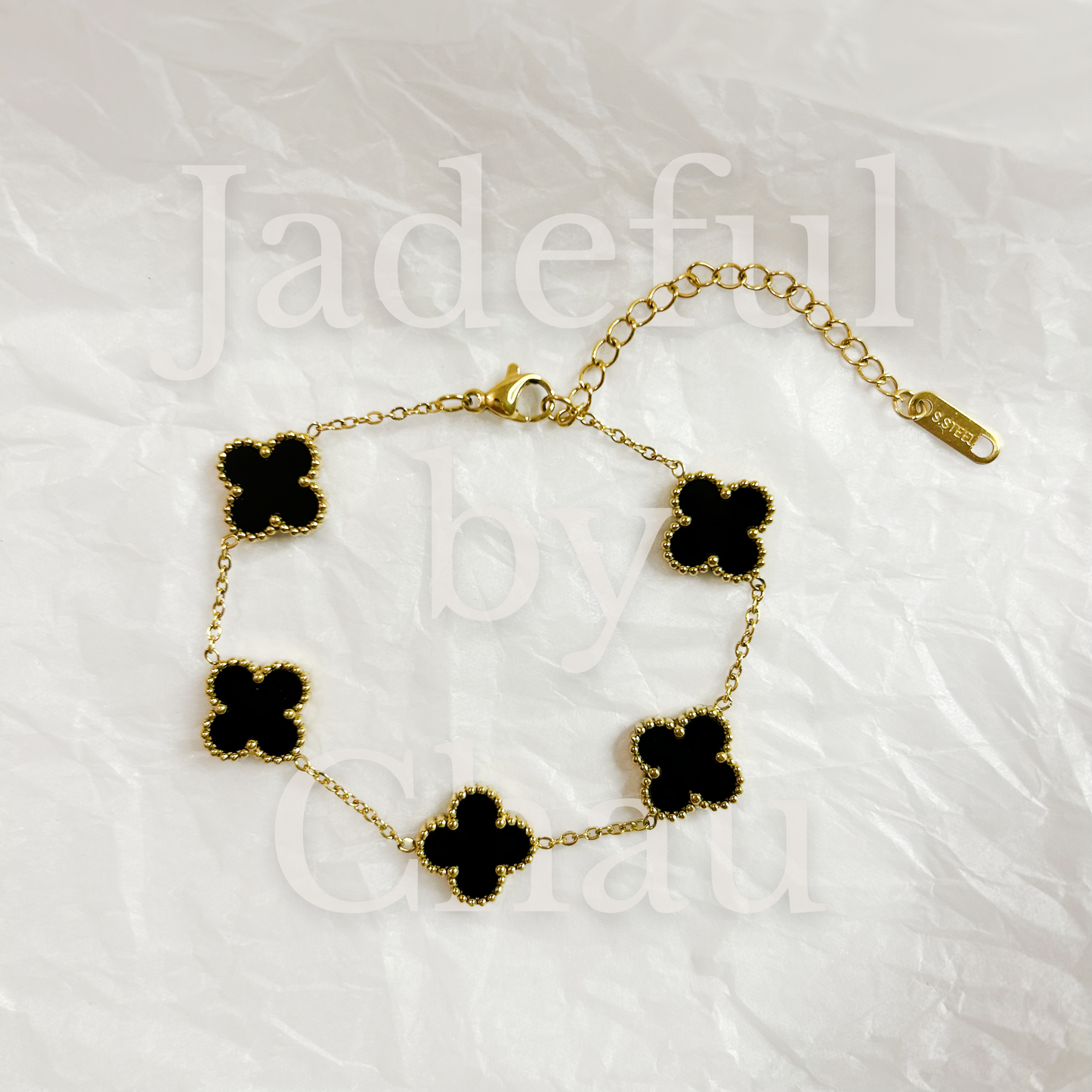 CLOVER Bracelet – Black