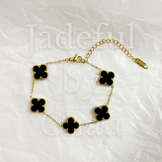 CLOVER Armkette – Schwarz