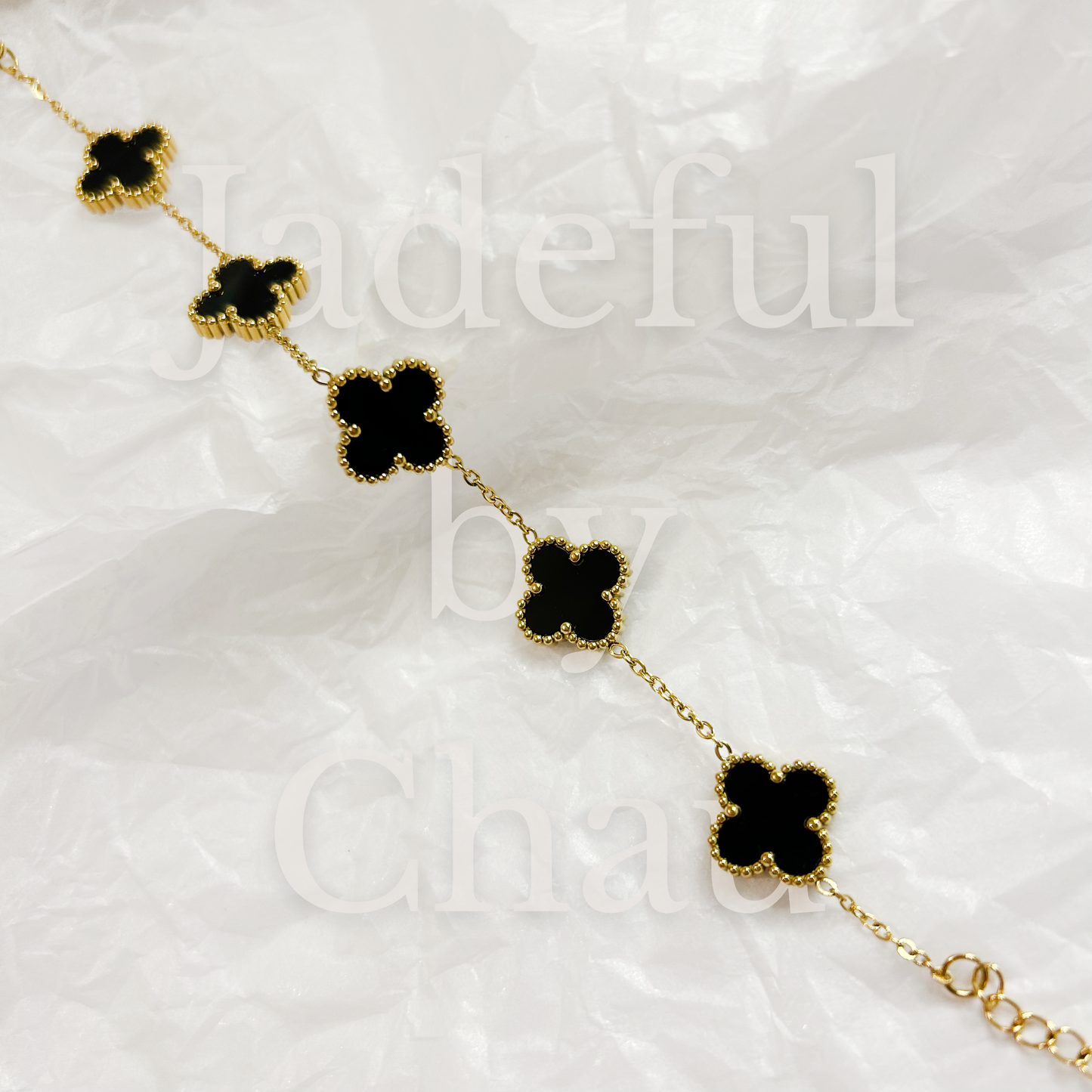 CLOVER Bracelet – Black