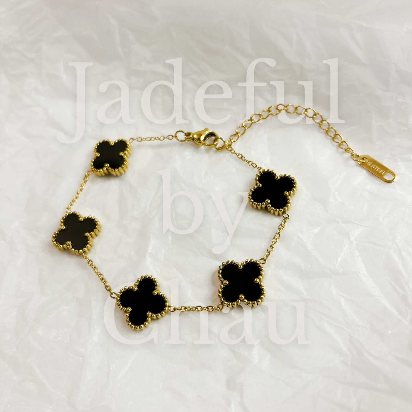 CLOVER Bracelet – Black