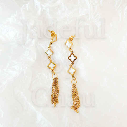 CLOVER CASCADE Ohrringe – Gold