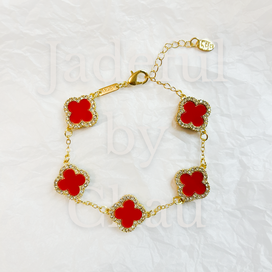 CLOVER GLIMMER ROUGE Armkette – Gold