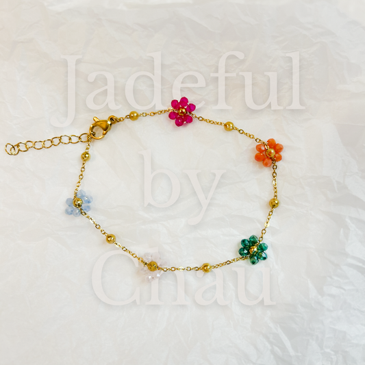 FLOWER Armkette – Gold