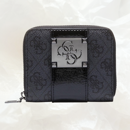 GUESS City Logo Portemonnaie Geldbörse SMALL – coal grau