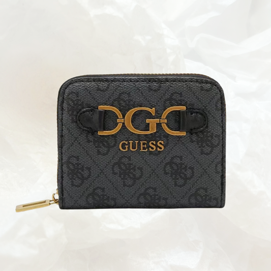 GUESS Dagan Portemonnaie Geldbörse SMALL – coal grau
