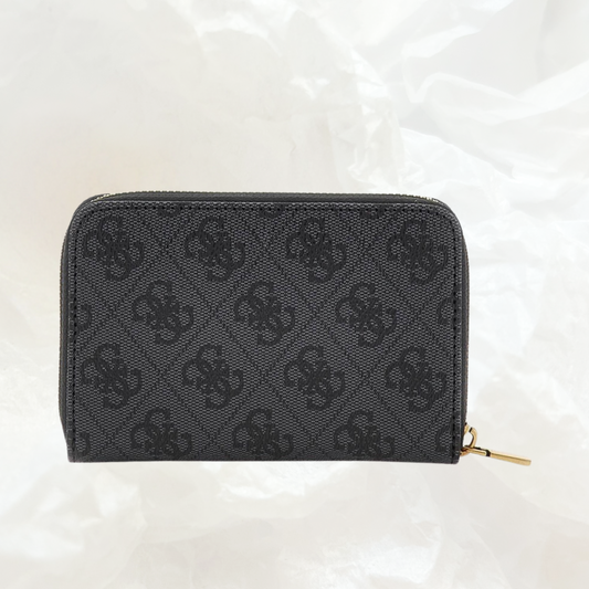 GUESS Dagan Portemonnaie Geldbörse SMALL – coal grau