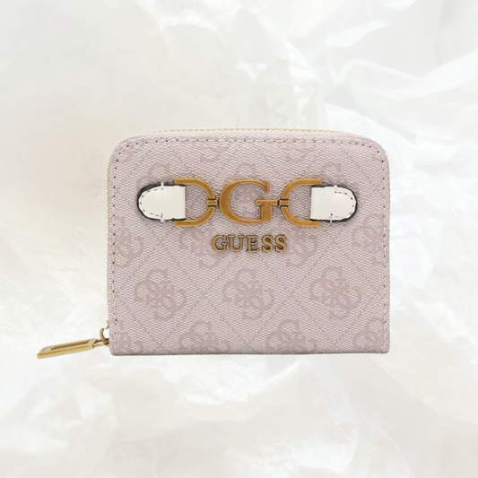 GUESS Dagan Portemonnaie Geldbörse SMALL – rose white hellrosa weiss