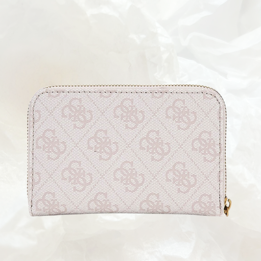 GUESS Dagan Portemonnaie Geldbörse SMALL – rose white hellrosa weiss