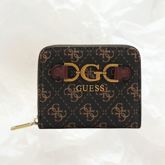 GUESS Dagan Portemonnaie Geldbörse SMALL – mocha brown braun