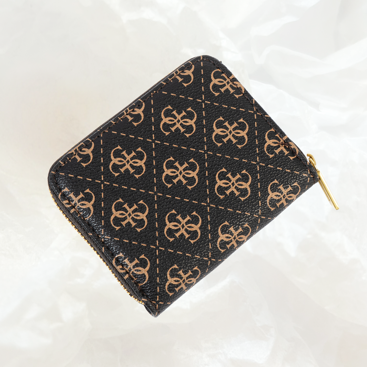 GUESS Dagan Portemonnaie Geldbörse SMALL – mocha brown braun