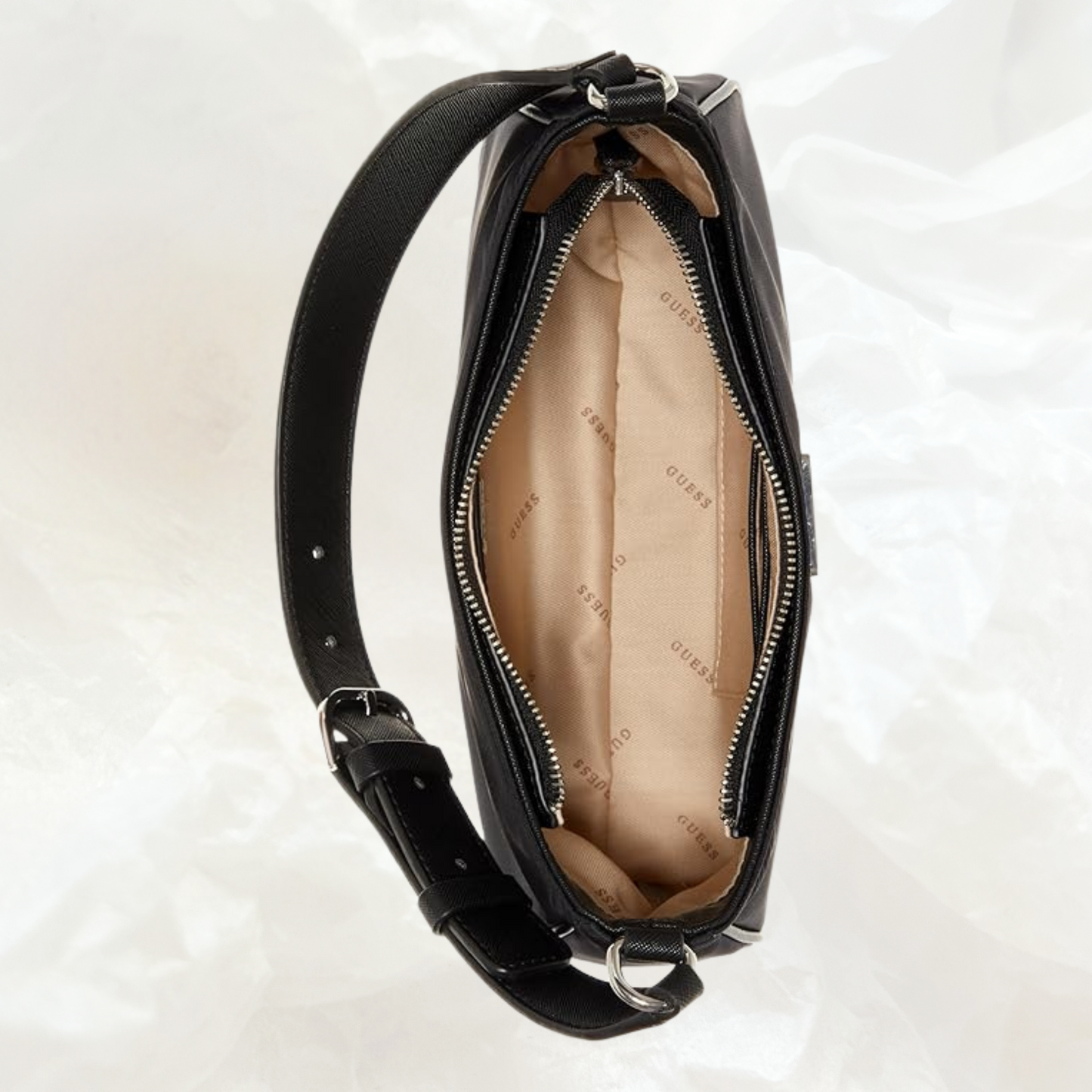GUESS Little Bay Shoulder Bag Handtasche – black schwarz