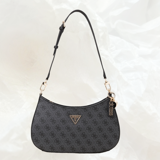 GUESS Noelle Top Zip Shoulder Bag Handtasche – coal grau