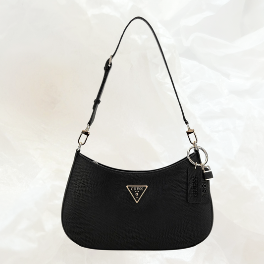 GUESS Noelle Top Zip Shoulder Bag Handtasche – black schwarz