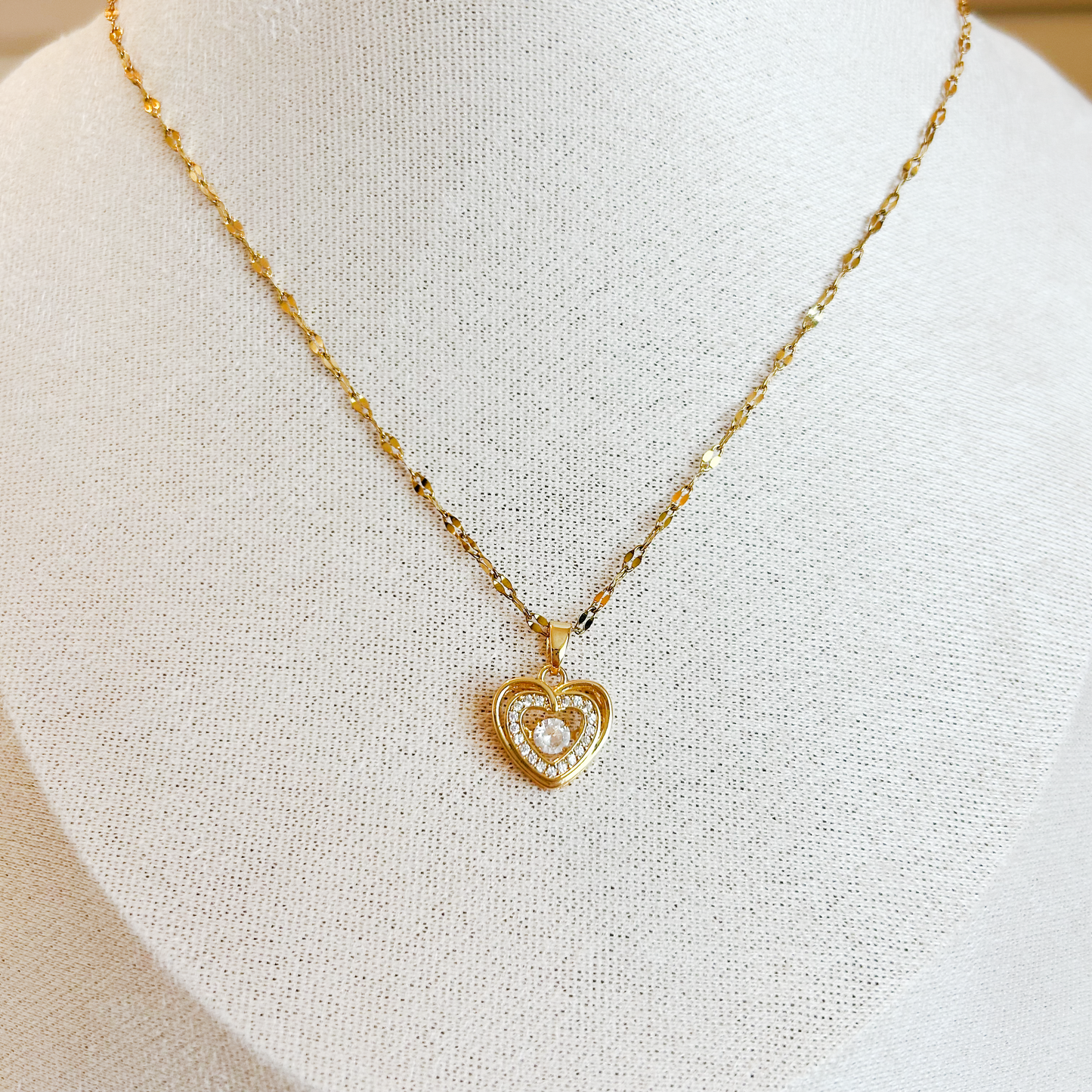 BRILLIA HEART Necklace – Gold