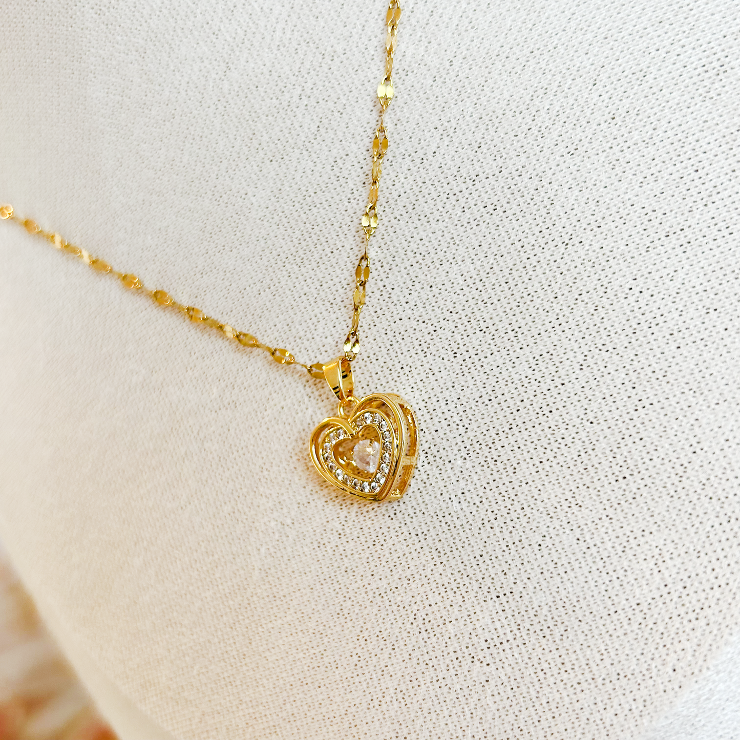 BRILLIA HEART Necklace – Gold