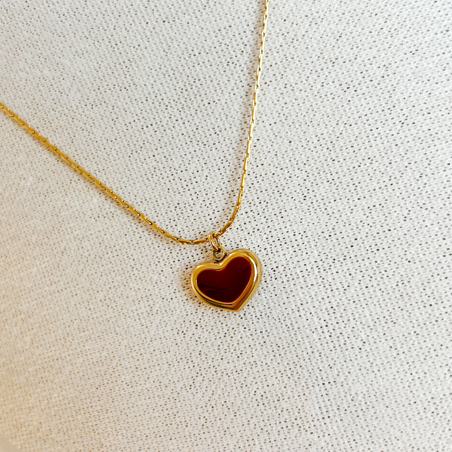 VELVET HEART Necklace – Gold