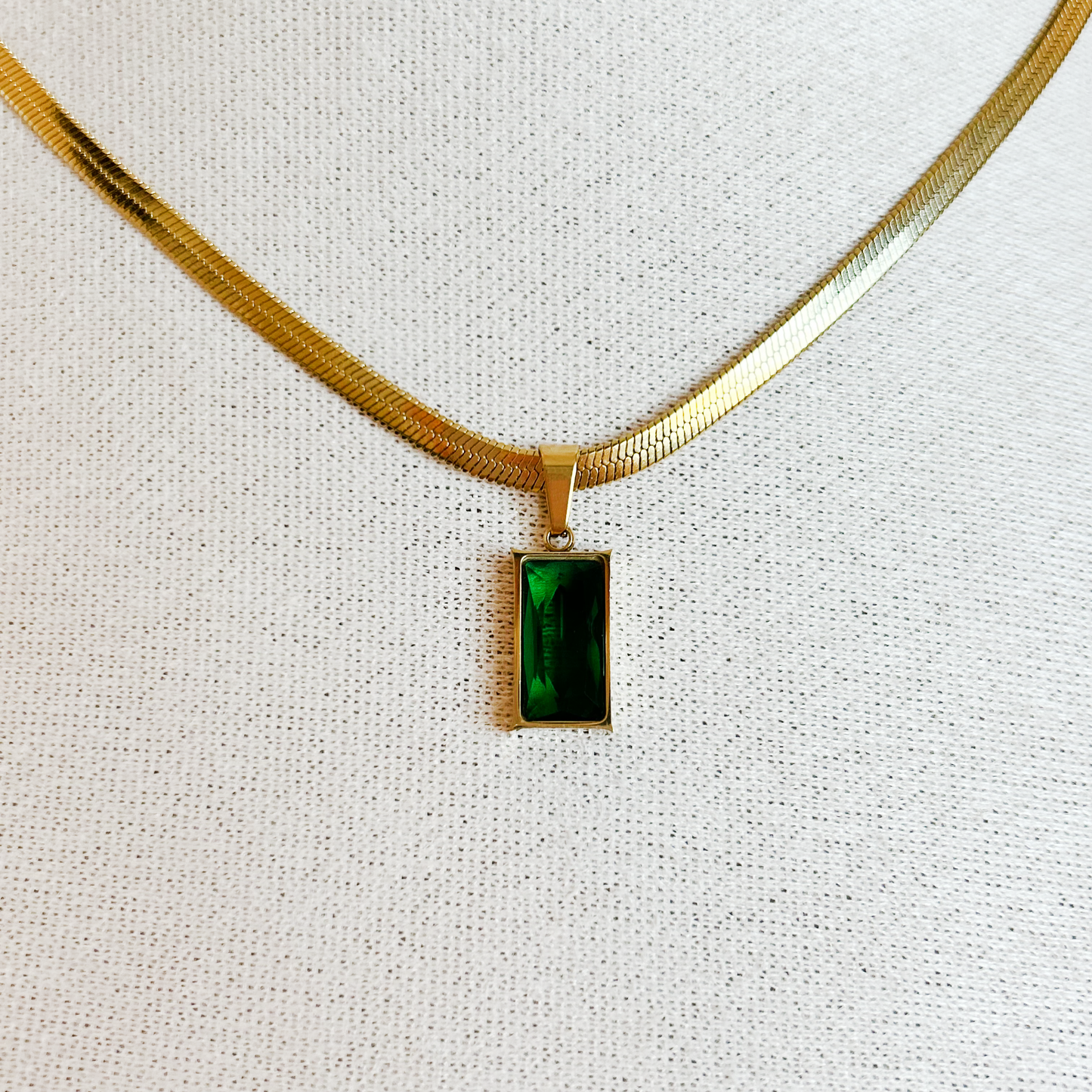 EMERALD Necklace – Gold