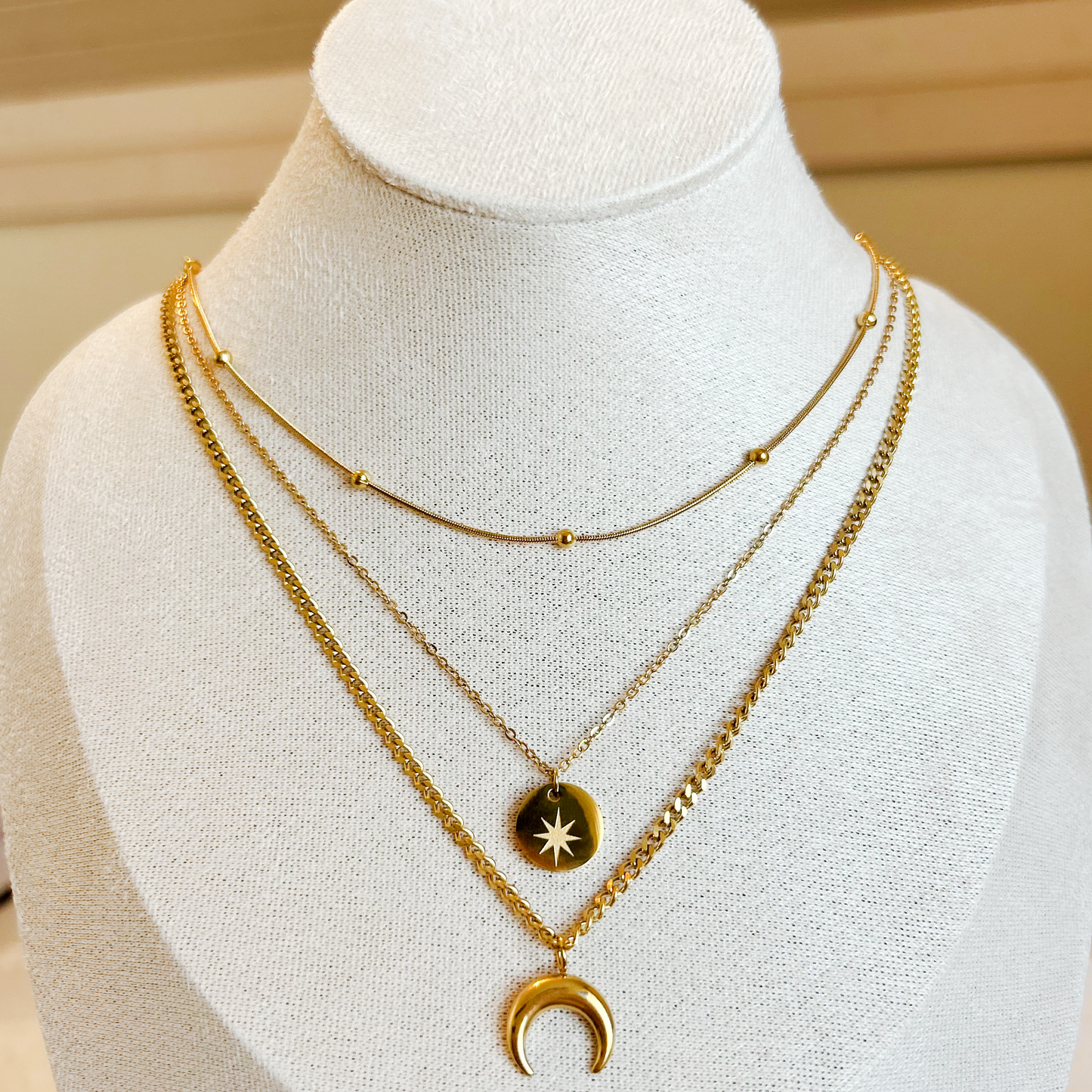 COSMIC LAYERS Necklace – Gold