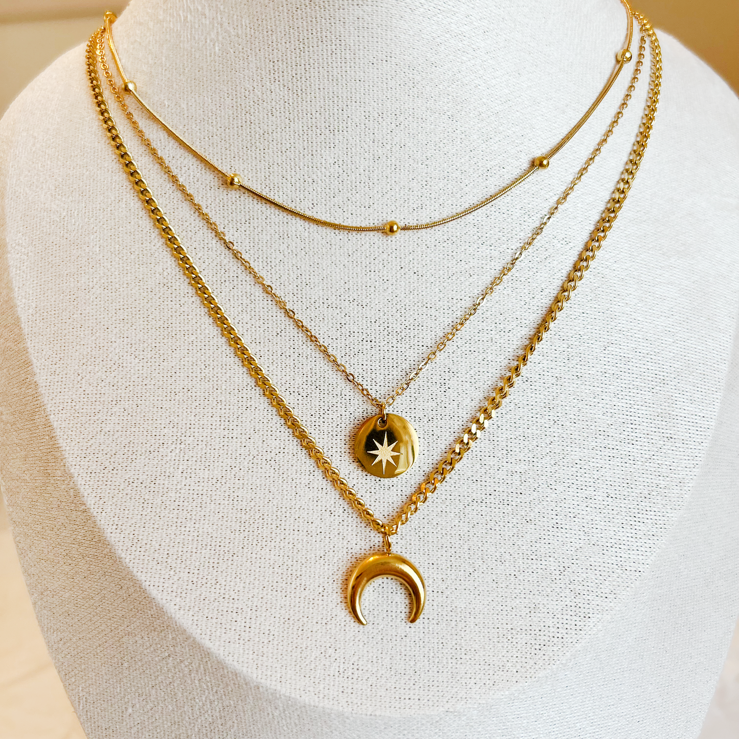 COSMIC LAYERS Necklace – Gold