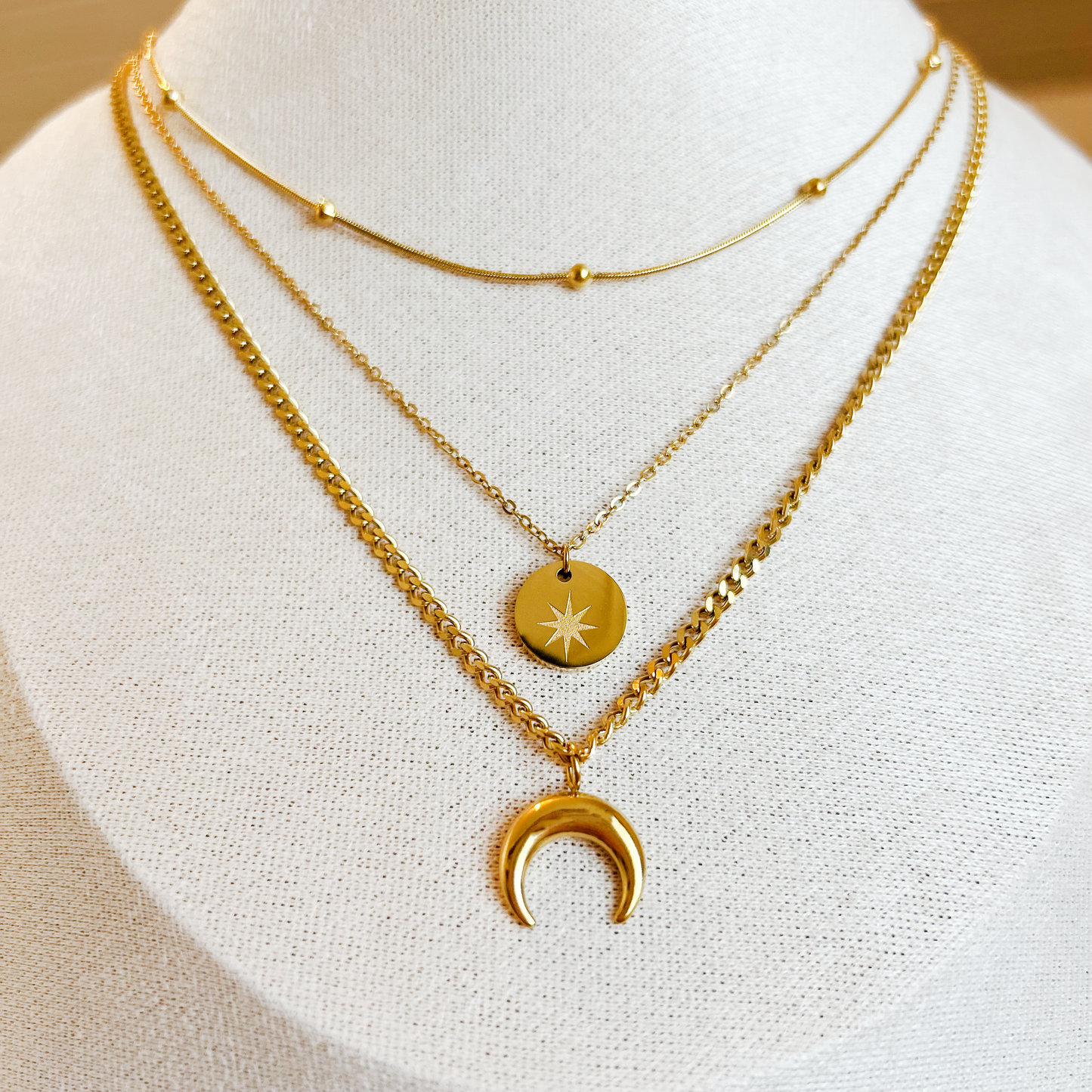 COSMIC LAYERS Necklace – Gold