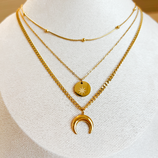 COSMIC LAYERS Necklace – Gold