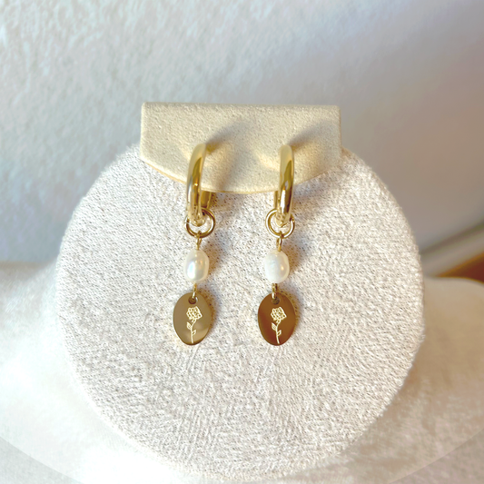 ROSÉ PEARL Ohrringe – Gold