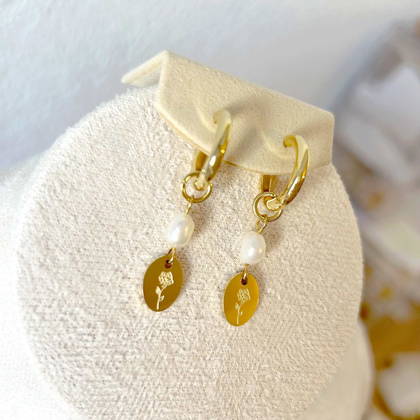 ROSÉ PEARL Ohrringe – Gold