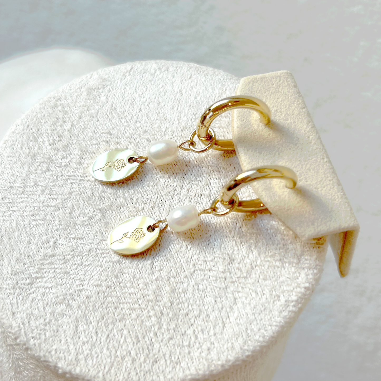 ROSÉ PEARL Ohrringe – Gold