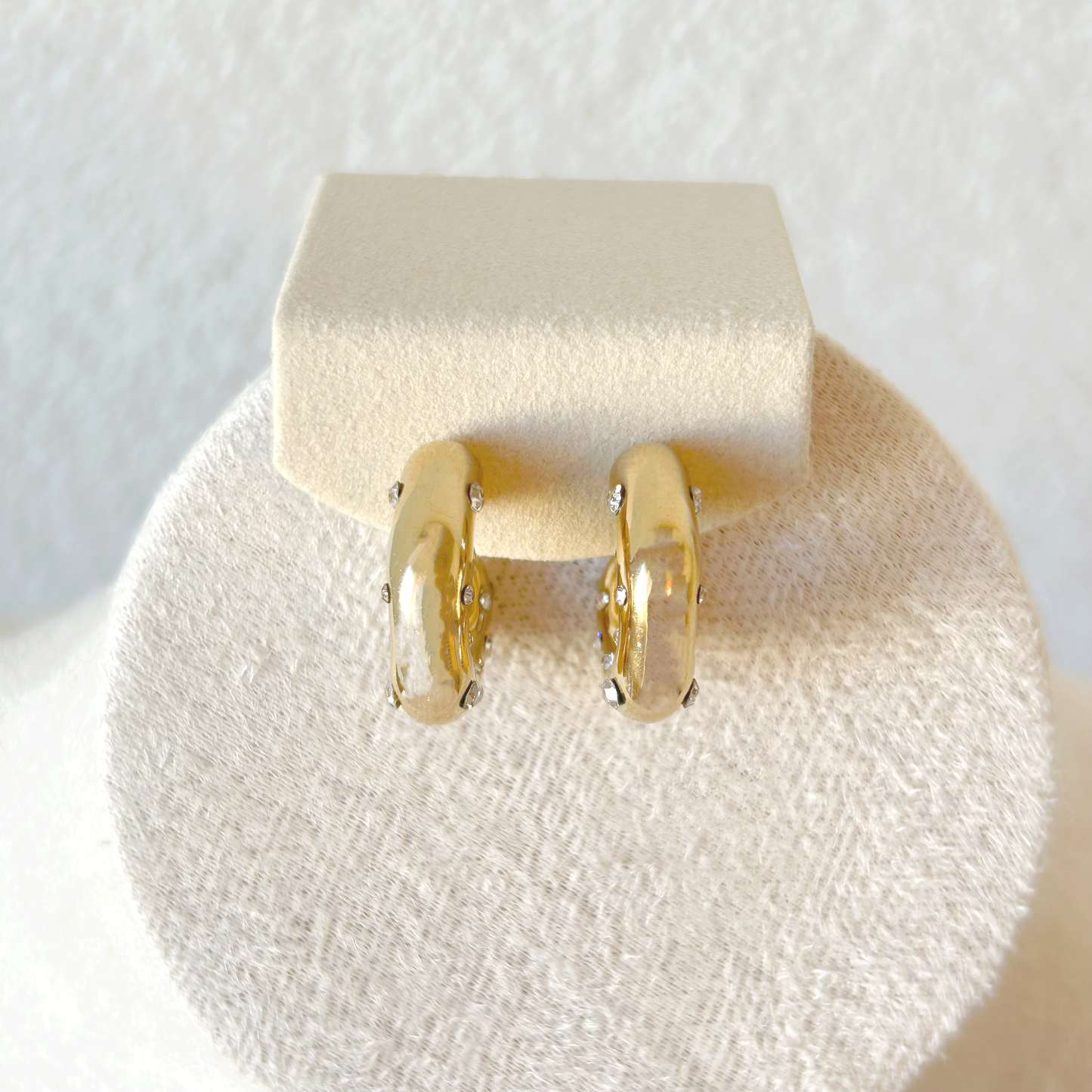 ABSTRACT DAZZLE earrings – gold 