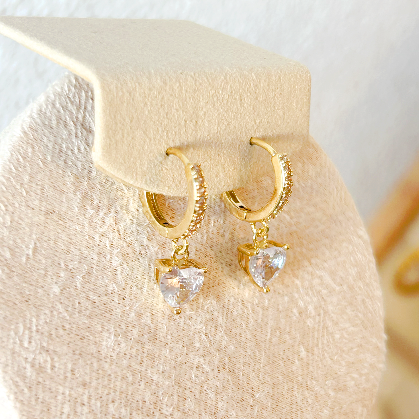 BRILLIA HEART Earrings – Gold 