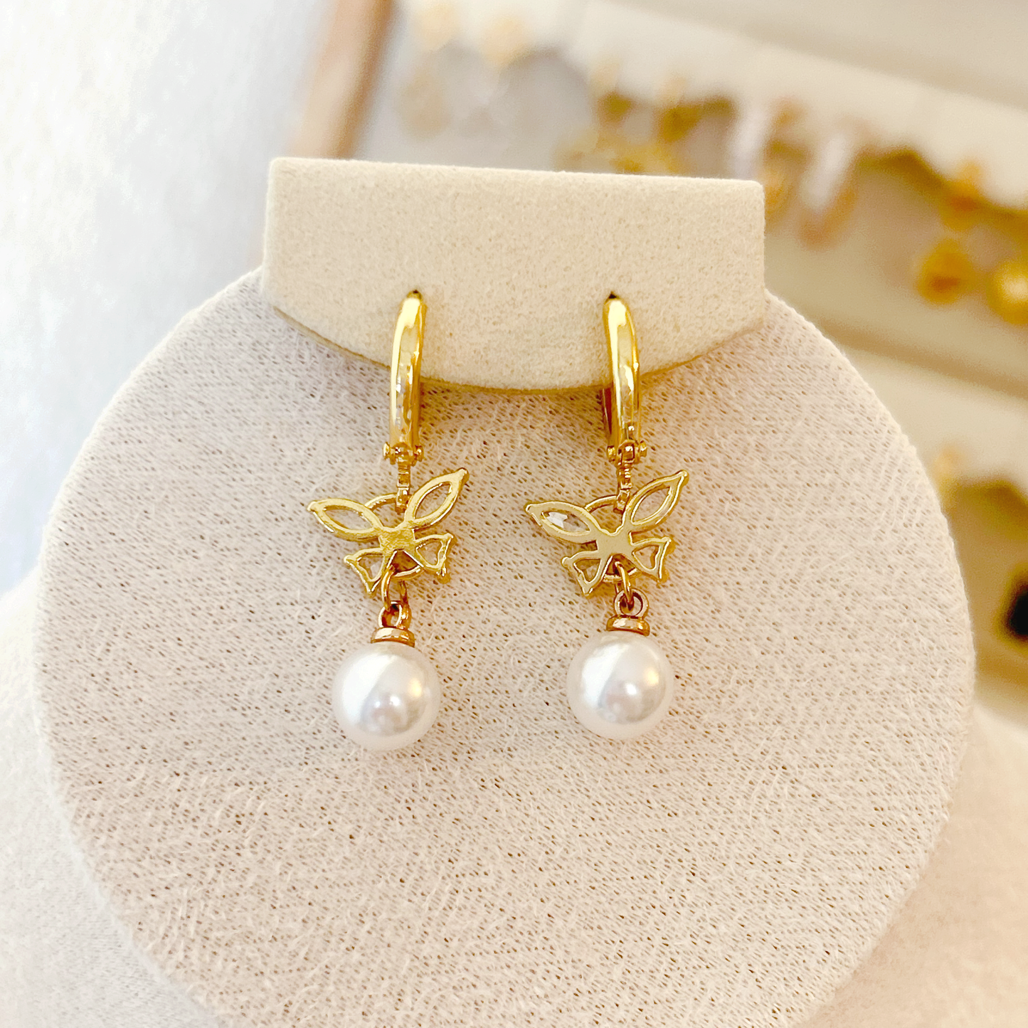 LUNA BUTTERFLY earrings – gold 