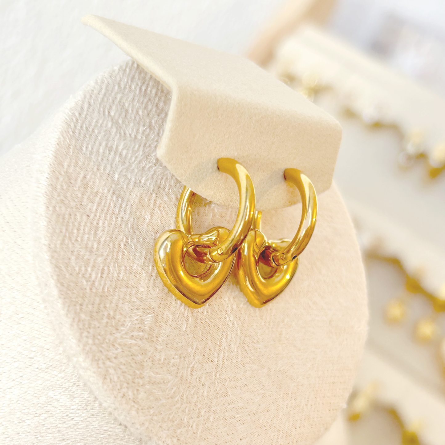 POP HEART Earrings – Gold 