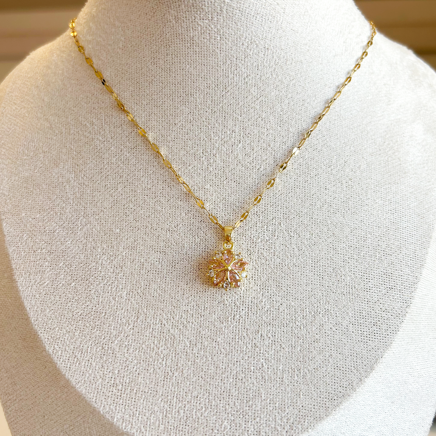 CHERRY BLOSSOM Necklace – Gold 